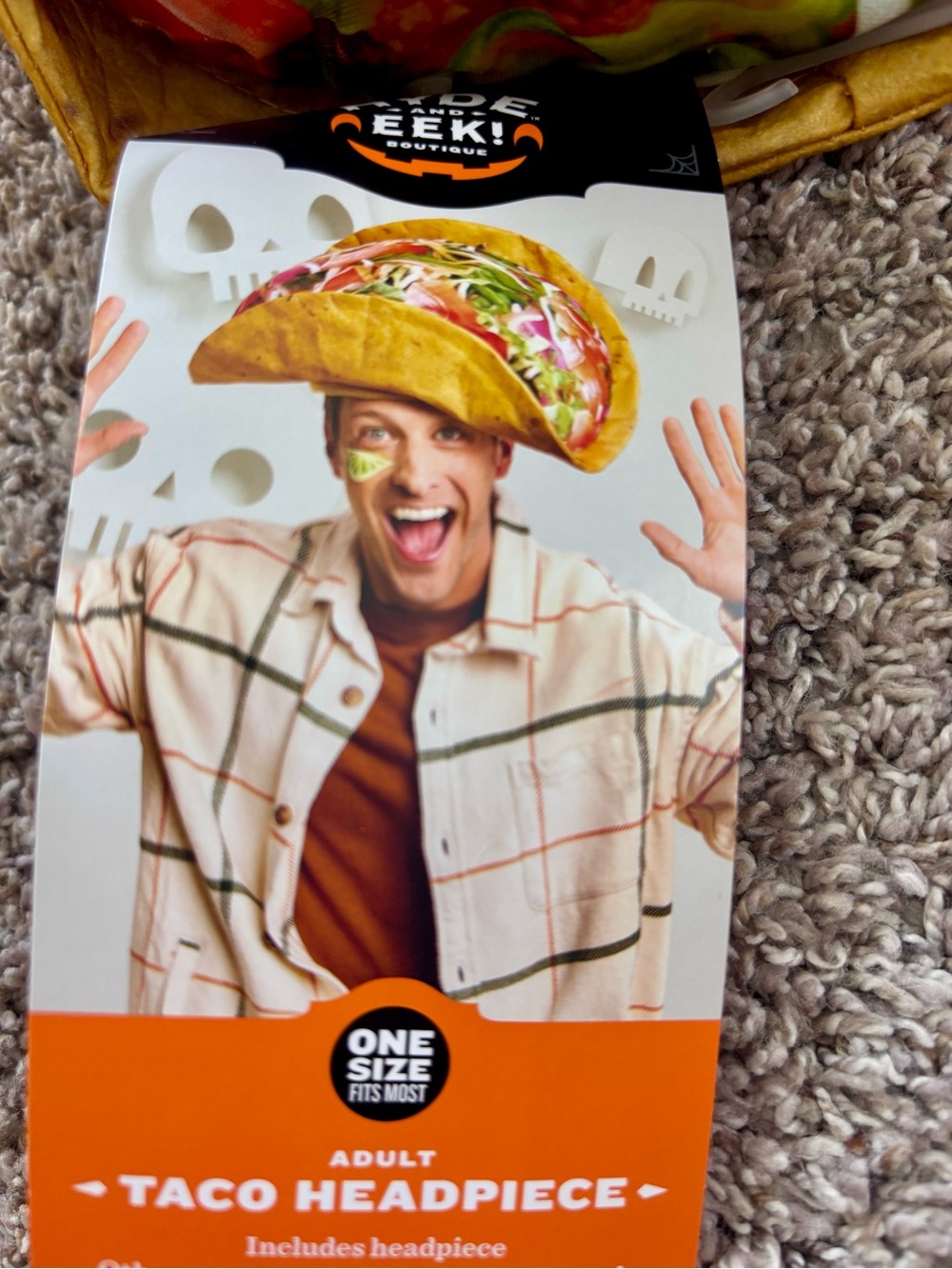 NWT Hyde & EEK! Boutique Adult Taco Costume Headpiece Hat One Size Fits Most